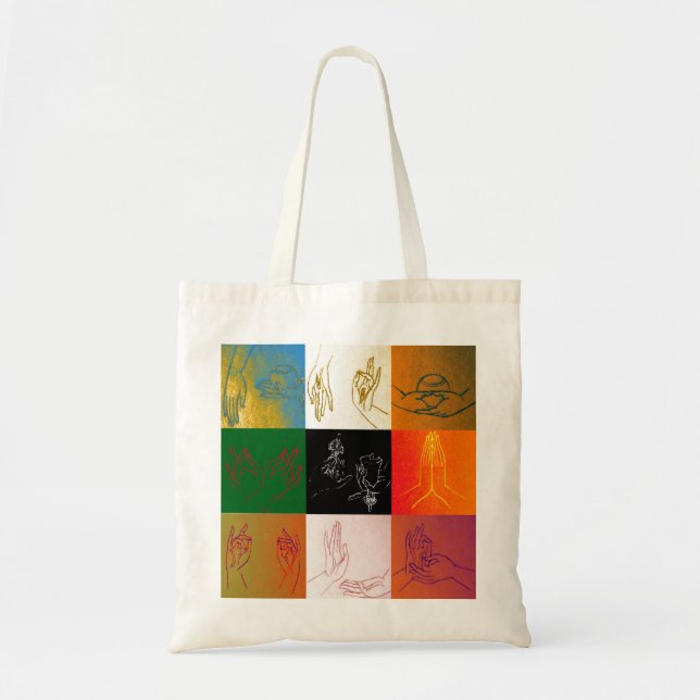Bolsa Tote Saco de 9 Mudras (Frente)