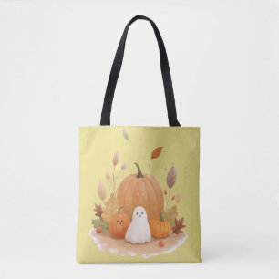 Bolsa Tote Saco de abóboras bonitinhas do Halloween
