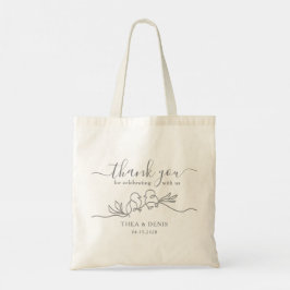 Bolsa Tote Saco de Agradecimento de Casamento