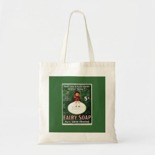 Bolsa Tote Saco de anúncio de saboneteira fada vintage