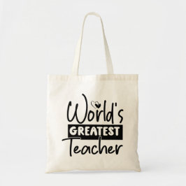 Bolsa Tote Saco de Apreciação de Professores do Mundo