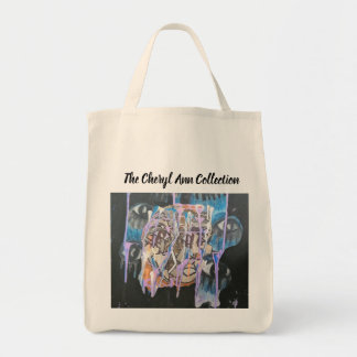 Bolsa Tote Saco de Arte Colorido Original com Olhos no Design