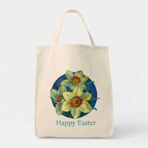 Bolsa Tote Saco de arte Felz pascoa "Daffodils"