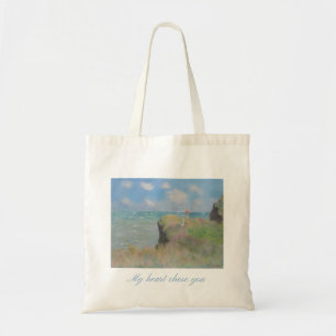 Bolsa Tote Saco de Arte Romântico à Beira-Mar