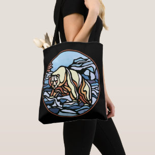Bolsa Tote Saco de Arte Ursa Arte Ursa Polar