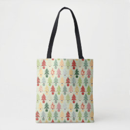 Bolsa Tote Saco de árvore de Natal colorida