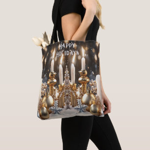 Bolsa Tote Saco de Bandas de Velas de Feriado