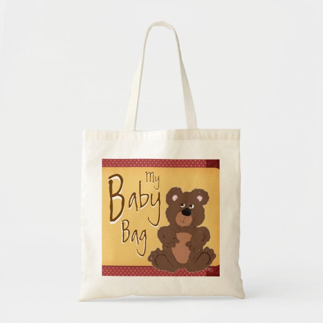 Bolsa Tote Saco de Bebê do Urso de Teddy (Frente)
