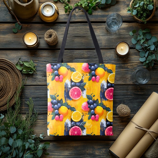 Bolsa Tote Saco de Bem-Estar Citrus Berry Bliss (Criador carregado)