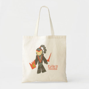 Bolsa Tote Saco de Biblioteca de Desenhos Infantís do Cavalei
