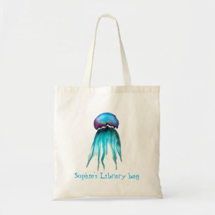 Bolsa Tote Saco de biblioteca de medusas bonitinhas