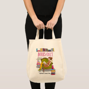 Bolsa Tote Saco de Biblioteca Girly Personalizada saco de t