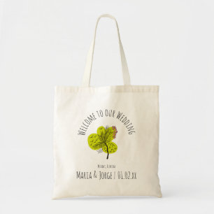 Bolsa Tote Saco de Boas-vindas Casamento Arte de Palmeira