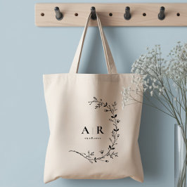 Bolsa Tote Saco de Boas-vindas de Casamento com Rolo de Videi