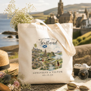 Bolsa Tote Saco de Boas-vindas de Casamento Personalizado da