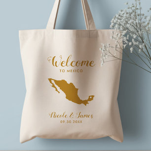 Bolsa Tote Saco de Boas-vindas para Casamento no México, 
