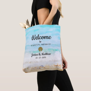 Bolsa Tote Saco de Boas-Vindas para Convidados de Casamento n