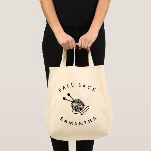 Bolsa Tote Saco de Bola Personalizada Engraçado