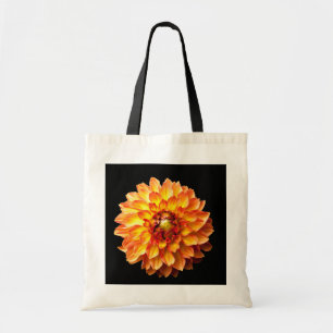 Bolsa Tote Saco de bolinhos de flores de Dahlia.