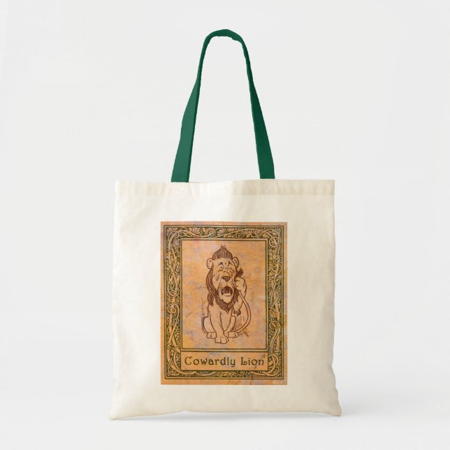 Bolsa Tote Saco de bolso do Oz Cowardly Lion (Frente)