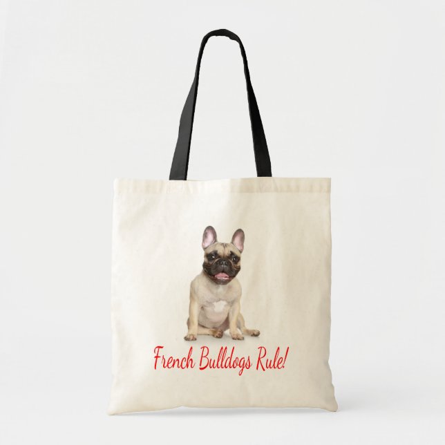 Bolsa Tote Saco de Canvas de Cachorro (Frente)