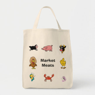 Bolsa Tote Saco de carne do mercado/mantimento