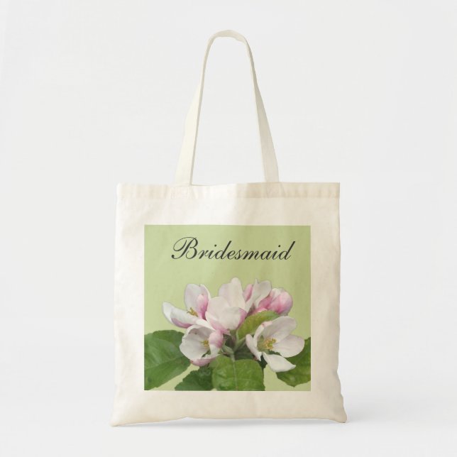 Bolsa Tote Saco de casamento de flor de maçã (Frente)