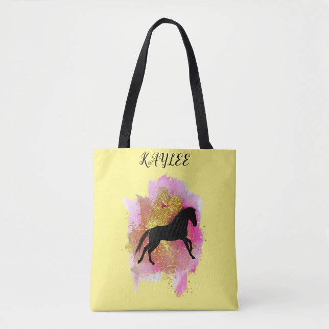 BOLSA TOTE SACO DE CAVALO ESPUMANTE PERSONALIZADO. (Frente)