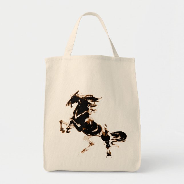 Bolsa Tote Saco de Cavalo Selvagem (Frente)