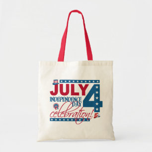 Bolsa Tote Saco de celebração do JULY 4 - escolha estilo e co
