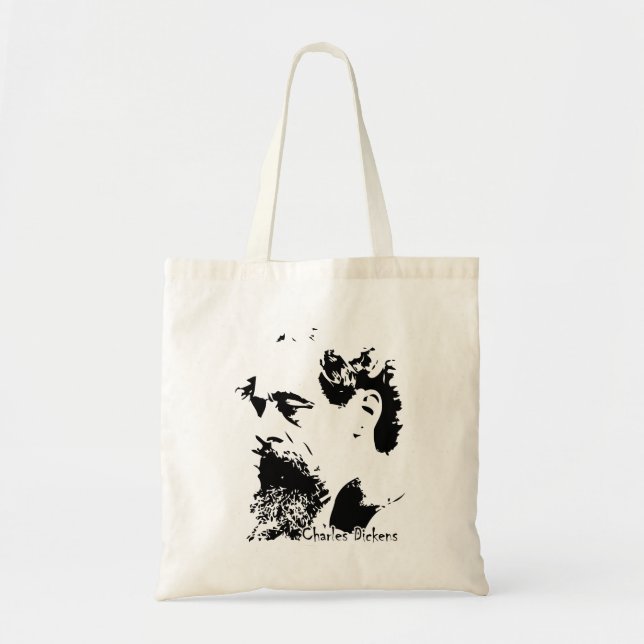Bolsa Tote Saco de Charles Dickens (Frente)