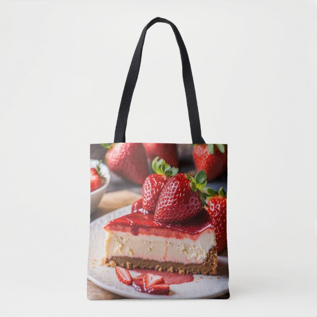 Bolsa Tote Saco de Cheesecake para Amantes de Padaria (Frente)