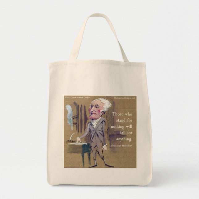 Bolsa Tote Saco de compras Alexander Hamilton (Ecológico) (Frente)