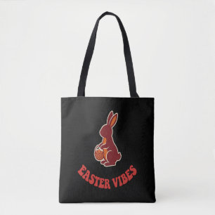 Bolsa Tote Saco de Compras Coelho Easter Vibes