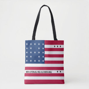 Bolsa Tote Saco de Compras com a Bandeira do Atol Bikini Patr