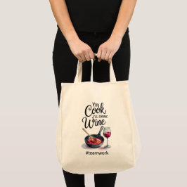Bolsa Tote Saco de Compras com Citação Engraçada