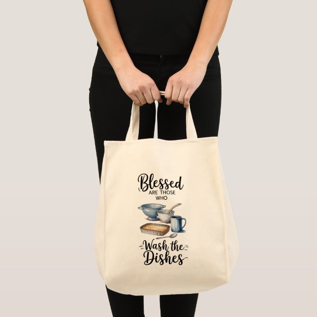 Bolsa Tote Saco de Compras com Citação Engraçada  (Frente (produto))