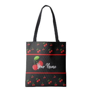 Bolsa Tote Saco de compras com estampa de cereja