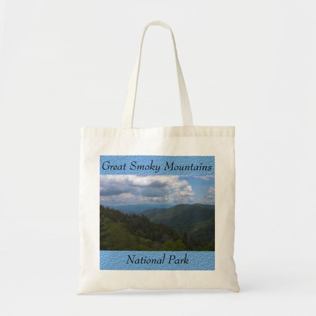 Bolsa Tote Saco de Compras com Foto do Parque Nacional Great  (Frente)