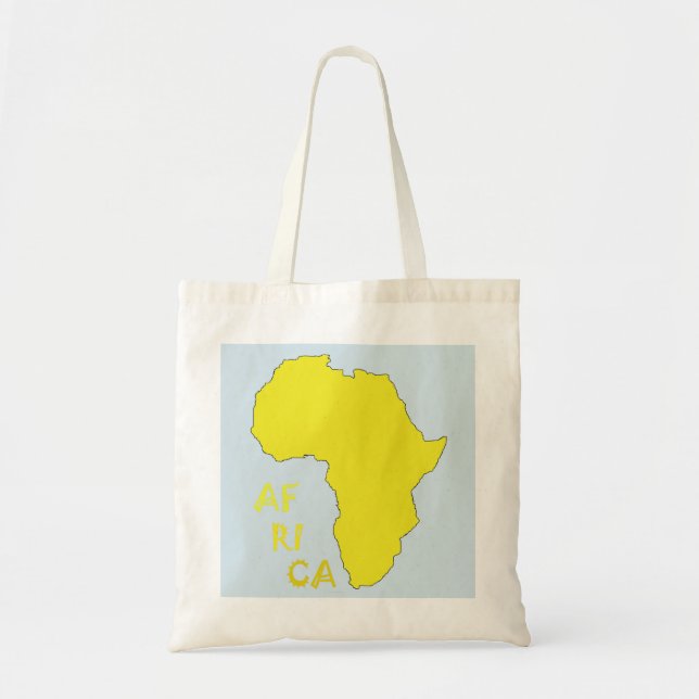 Bolsa Tote Saco de compras com mapa da África (Frente)