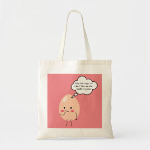 Bolsa Tote Saco de Compras com Piada de Comida Divertida