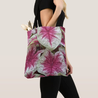 Bolsa Tote Saco de Compras com Plantas Rosa Floral