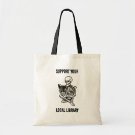 Bolsa Tote Saco de Compras da Biblioteca Local