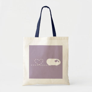 Bolsa Tote Saco de compras da cobaia do coração de Pooping