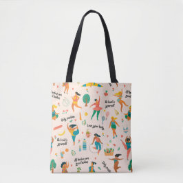 Bolsa Tote Saco de Compras da Positividade Corporal