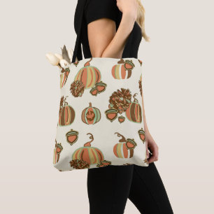 Bolsa Tote Saco de Compras de Abóbora Caprichoso