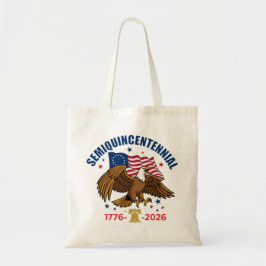 Bolsa Tote Saco de compras de águia careca Semiquincentenário