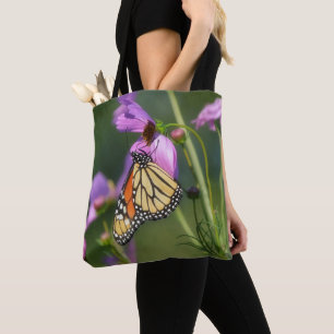 Bolsa Tote Saco de Compras de Flor de Borboleta Monarca