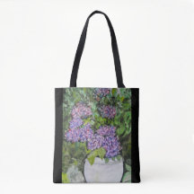 Saco de Compras de Flor de Hortênsia