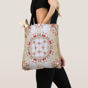 Bolsa Tote Saco de Compras de Flores de Férias Modernas